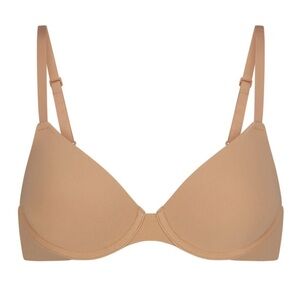 Skims 38DDD Fits everybody tshirt demi bra‎ Ochre Tan Brown NWT